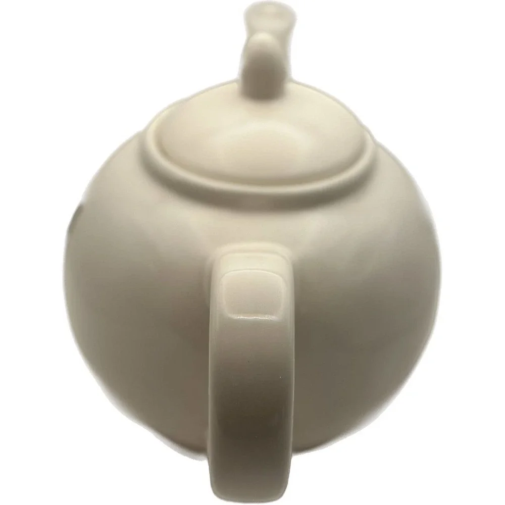 Rae Dunn White TEA Pot Artisan Collection By Magenta Home Tall‎ Letters EUC